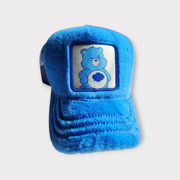 NEW Overlord Care Bears Grumpy Snapback Trucker Hat Blue Adult One Size